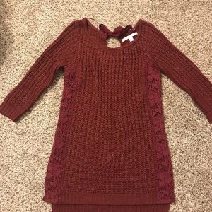 LC Burgundy Sweater Dress/Tunic